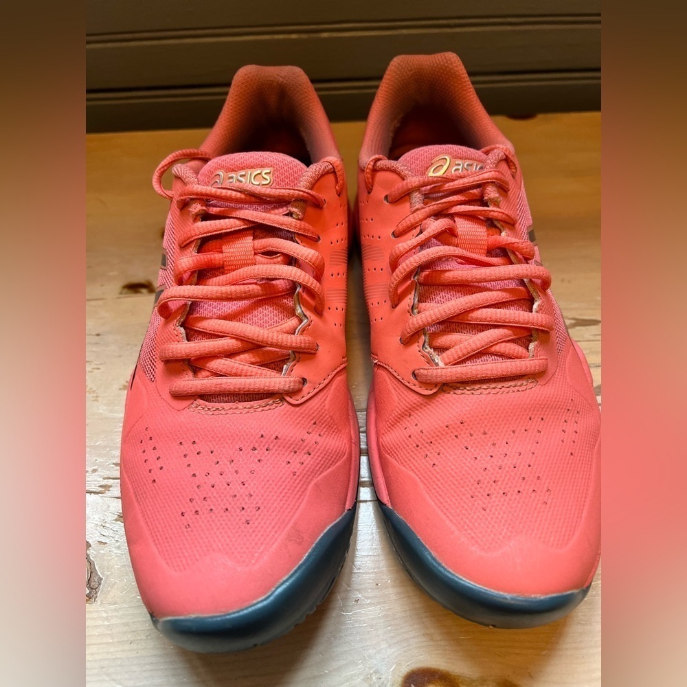 ASICS Womens Sneakers size 7.5 Gel Game tennis court shoes coral pink - Picture 5 of 9